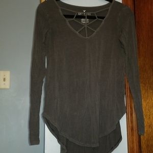 American Eagle dark grey long sleeve